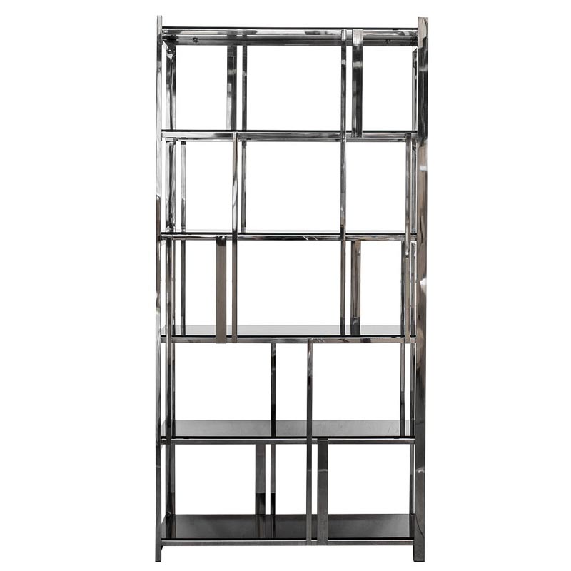Стеллаж Kenton Rack Хром Черный Стеллаж Kenton Rack Хром Черный в Челябинске | Loft Concept