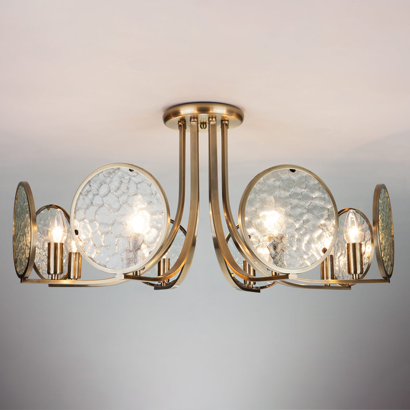 Потолочная люстра Moibeal Chandelier antique bronze Античная Бронза Прозрачный (Transparent) Потолочная люстра Moibeal Chandelier antique bronze Античная Бронза Прозрачный (Transparent) в Челябинске | Loft Concept