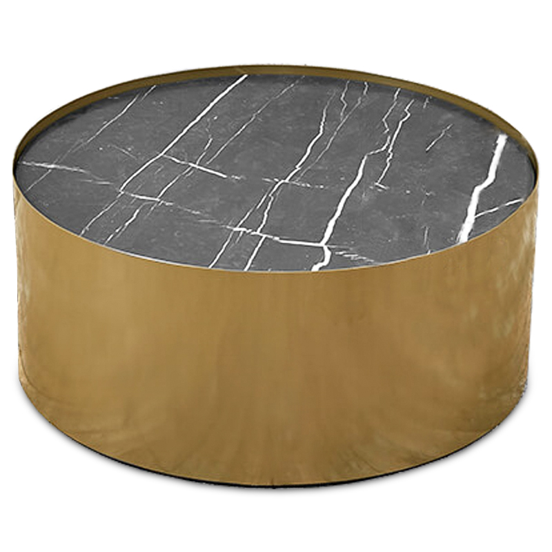 Кофейный стол Cappello Coffee Table Латунь Черный Мрамор Nero Кофейный стол Cappello Coffee Table Латунь Черный Мрамор Nero в Челябинске | Loft Concept