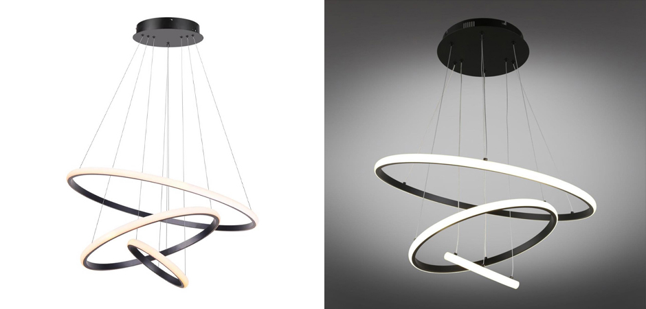 Люстра Ring Horizontal Trio black 60+40+20 Люстра Ring Horizontal Trio black 60+40+20 - Loft-Concept в Челябинске