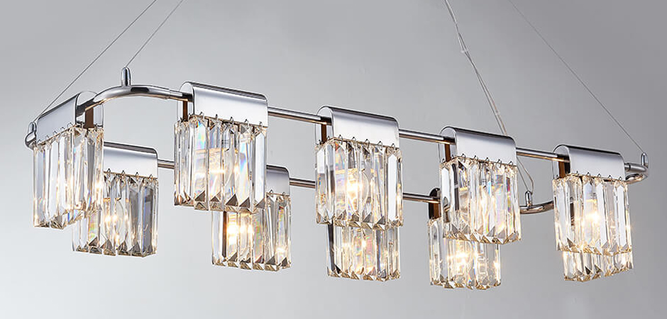 Люстра Crystal Pendants chrome 10 Люстра Crystal Pendants chrome 10 - Loft-Concept в Челябинске