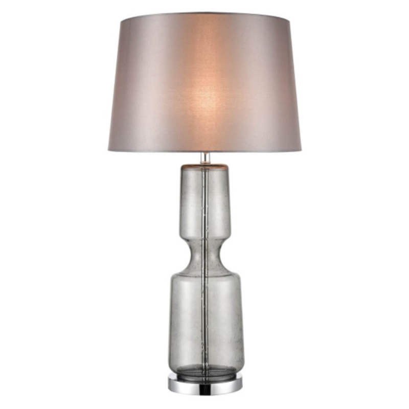 Настольная лампа Серое Стекло Antero Chrome Table Lamp Хром Настольная лампа Серое Стекло Antero Chrome Table Lamp Хром в Челябинске | Loft Concept