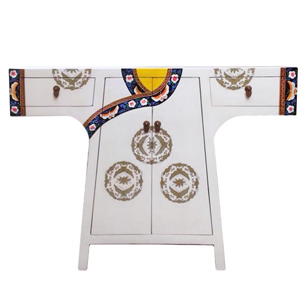 Китайская консоль White oriental robe Белый Китайская консоль White oriental robe Белый в Челябинске | Loft Concept