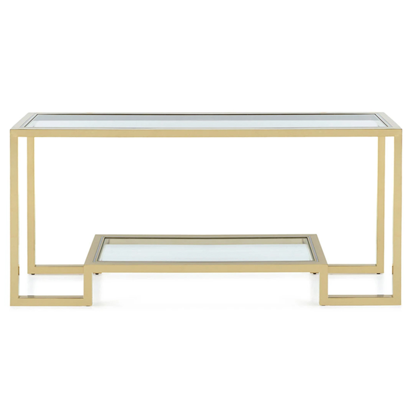 Emma Console Глянцевое золото Прозрачное Стекло Emma Console Глянцевое золото Прозрачное Стекло в Челябинске | Loft Concept