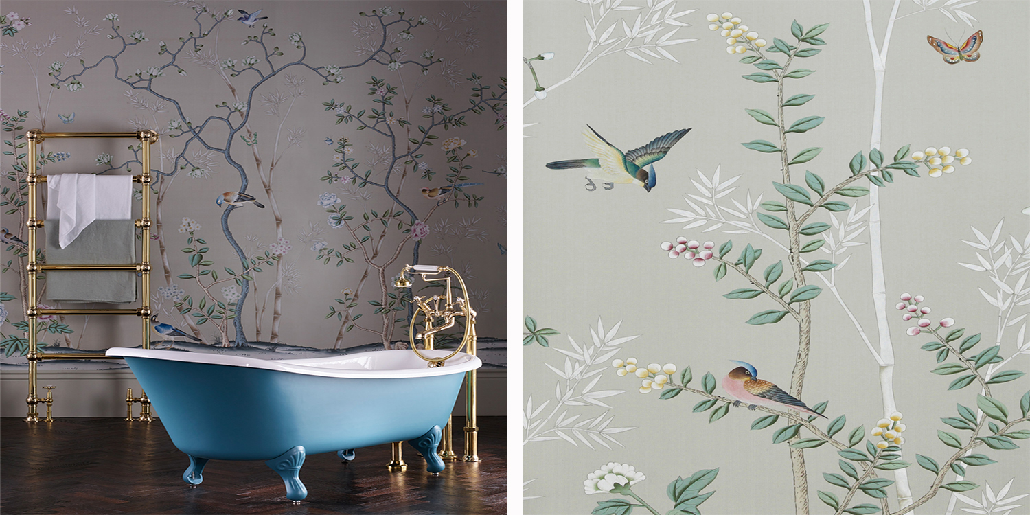 Обои ручная роспись Portobello Pale Grey - фото №1