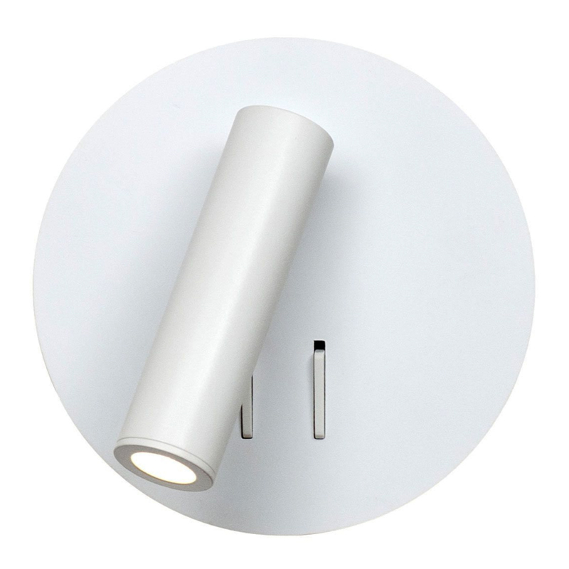 Настенный спот White Circle Spot Wall Lamp Белый Настенный спот White Circle Spot Wall Lamp Белый в Челябинске | Loft Concept