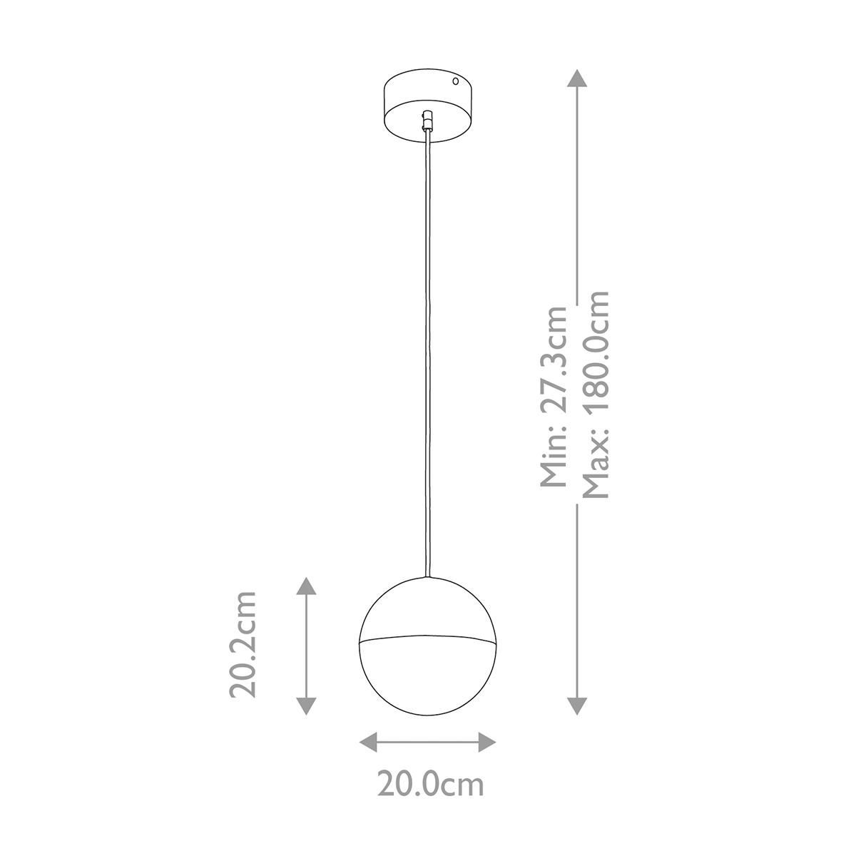 Подвесной светильник со сферическим плафоном из акрила с циркониевыми вкраплениями Kichler в Челябинске