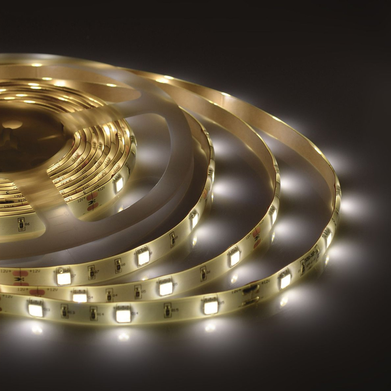 Светодиодная влагозащищенная лента 7,2W/m 30LED/m 5050SMD теплый белый 5M Белый Светодиодная влагозащищенная лента 7,2W/m 30LED/m 5050SMD теплый белый 5M Белый в Челябинске | Loft Concept