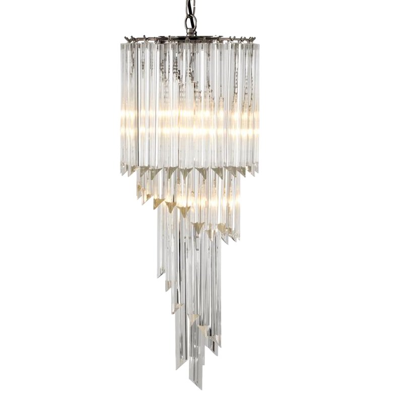 Люстра Chandelier Marino Никель Прозрачный (Transparent) Люстра Chandelier Marino Никель Прозрачный (Transparent) в Челябинске | Loft Concept