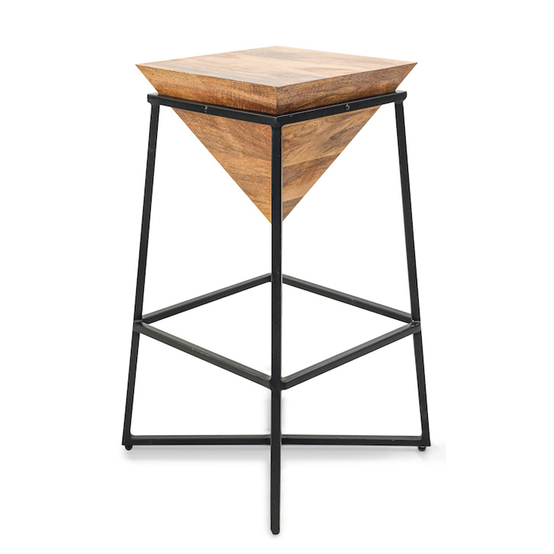 Приставной стол Inverted Pyramid Side Table light Черный Бежевый Приставной стол Inverted Pyramid Side Table light Черный Бежевый в Челябинске | Loft Concept