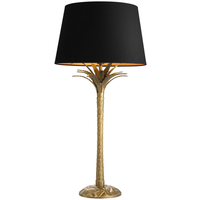 Настольная лампа Eichholtz Table Lamp Palm Harbor Латунь Черный Настольная лампа Eichholtz Table Lamp Palm Harbor Латунь Черный в Челябинске | Loft Concept