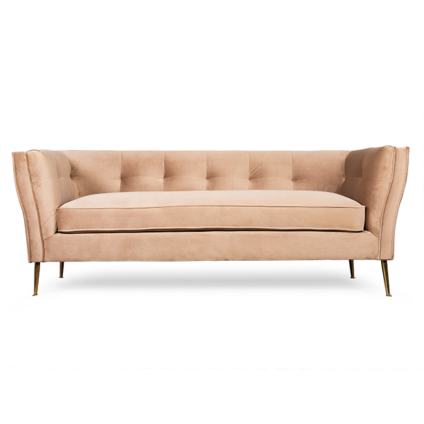 Диван трехместный Flatter beige Бежево-серый в Челябинске | Loft Concept 