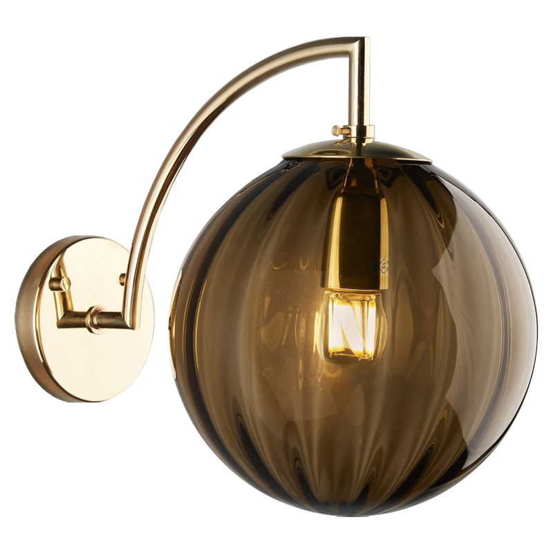 Бра Hector Sconce Amber Глянцевое золото Янтарь (Amber) Бра Hector Sconce Amber Глянцевое золото Янтарь (Amber) в Челябинске | Loft Concept
