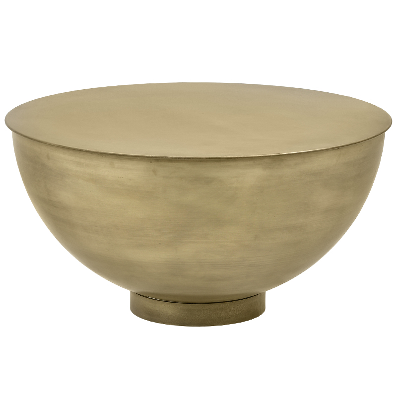 Круглый кофейный стол Modern Metal Caldron Coffee Table Золотой Круглый кофейный стол Modern Metal Caldron Coffee Table Золотой в Челябинске | Loft Concept