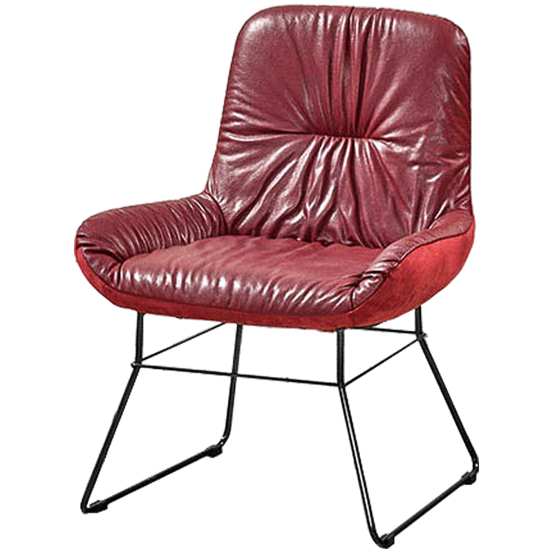 Кресло Arnaldo Half-chairs Красный Золотой Кресло Arnaldo Half-chairs Красный Золотой в Челябинске | Loft Concept