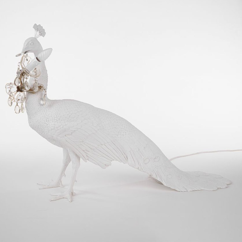 Настольная лампа Seletti Peacock Led Lamp Белый в Челябинске | Loft Concept 