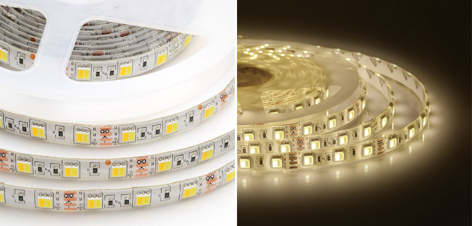 Светодиодная влагозащищенная лента 14,4W/m 60LED/m 5050SMD холодный белый/теплый белый 5M Светодиодная влагозащищенная лента 14,4W/m 60LED/m 5050SMD холодный белый/теплый белый 5M - Loft-Concept в Челябинске