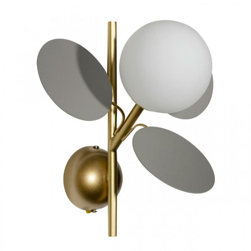 Бра MATISSE sconce One Gray Серый Золотой Белый Бра MATISSE sconce One Gray Серый Золотой Белый в Челябинске | Loft Concept