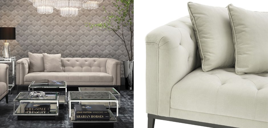 Диван Eichholtz Sofa Cesare Beige Диван Eichholtz Sofa Cesare Beige - Loft-Concept в Челябинске