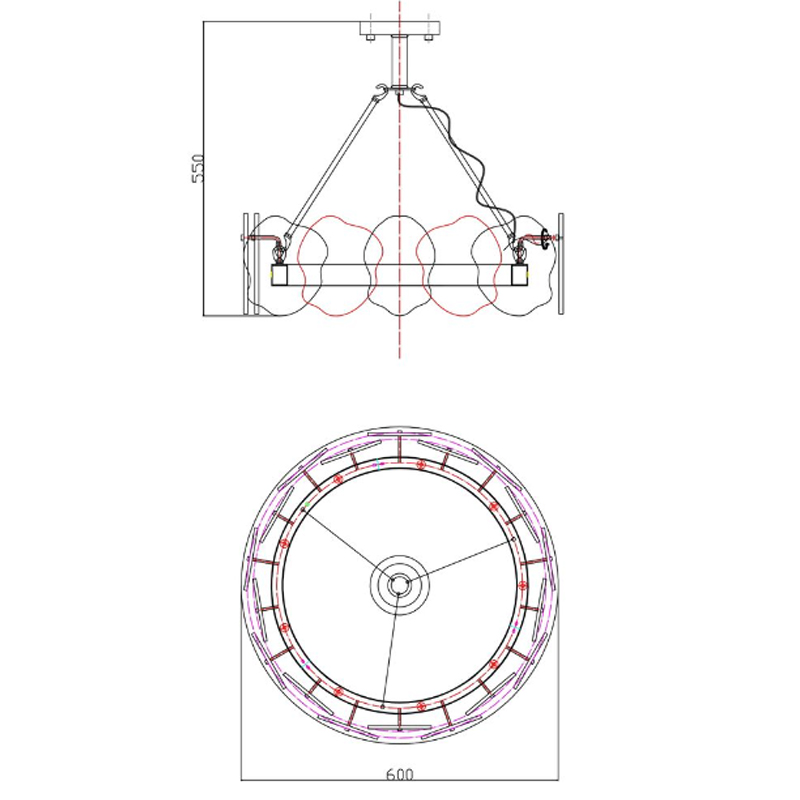 Люстра Мрамор Lucretia Marble Round Chandelier 60 см Люстра Мрамор Lucretia Marble Round Chandelier 60 см в Челябинске
