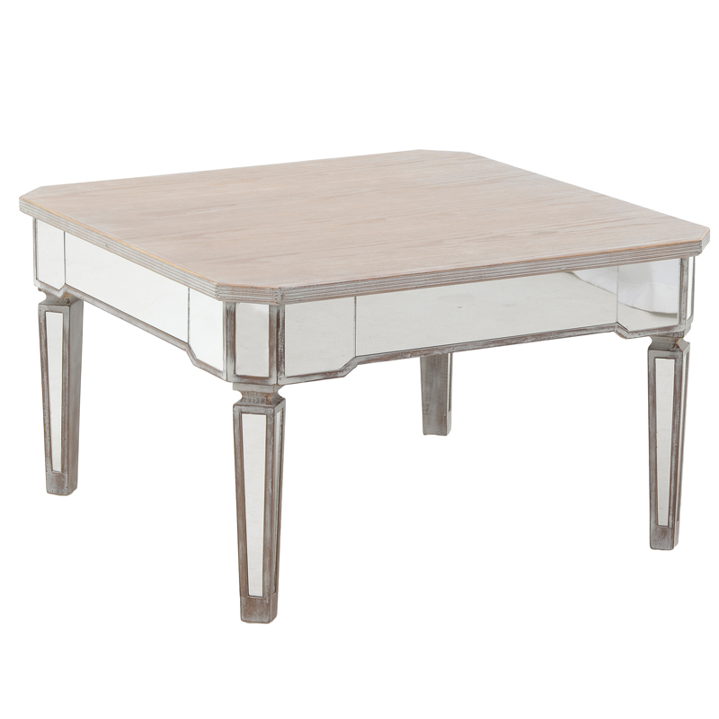Кофейный стол Amlet Mirrored Table Бежево-серый Зеркало Кофейный стол Amlet Mirrored Table Бежево-серый Зеркало в Челябинске | Loft Concept