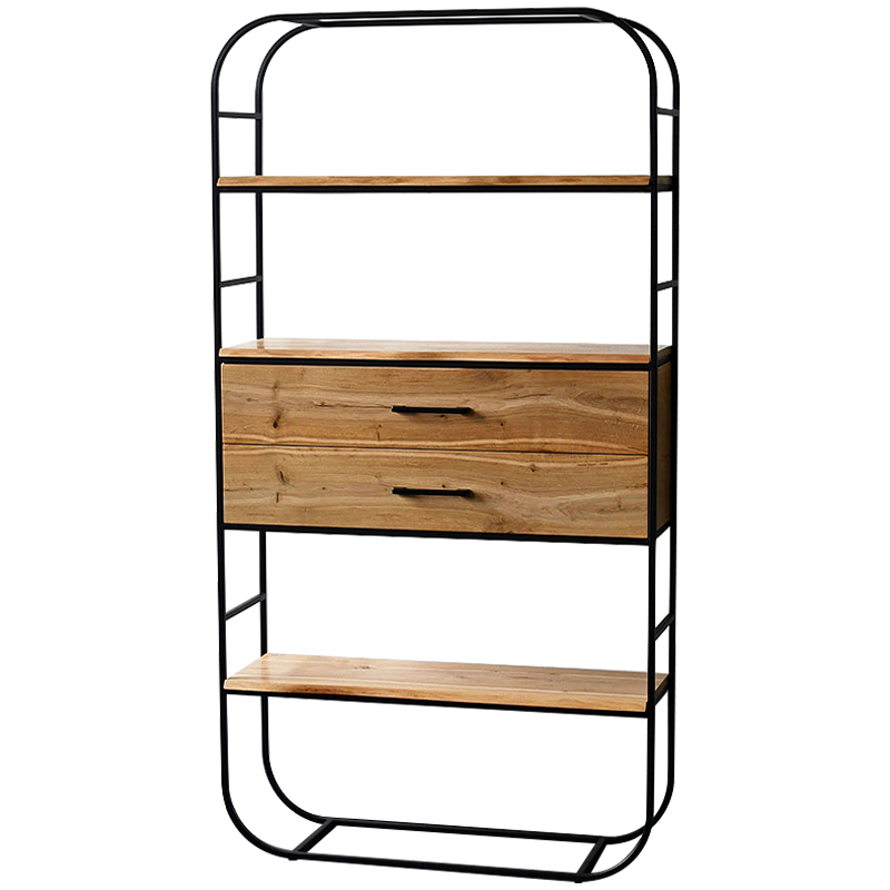 Стеллаж Glenn Industrial Metal Rust Two Drawers Rack Древесина Черный Стеллаж Glenn Industrial Metal Rust Two Drawers Rack Древесина Черный в Челябинске | Loft Concept