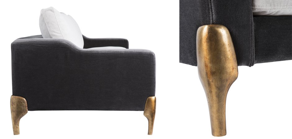 Диван Brass Legs Shovels Диван Brass Legs Shovels - Loft-Concept в Челябинске