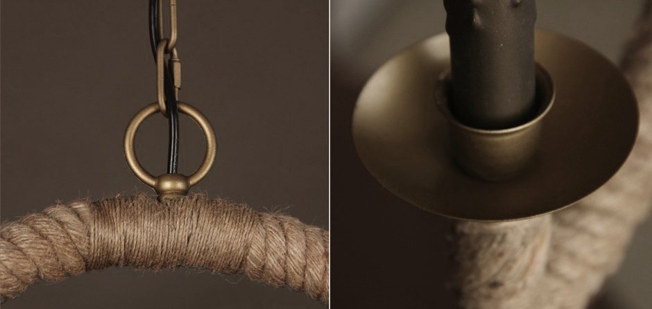 Подвесной светильник Oval Loft Rope Light Подвесной светильник Oval Loft Rope Light - Loft-Concept в Челябинске