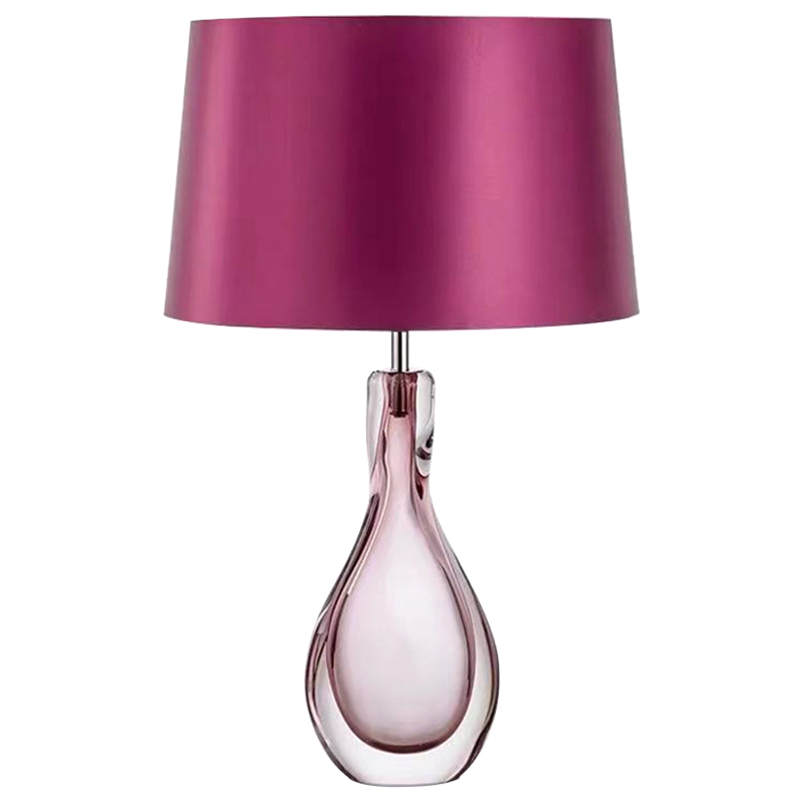 Настольная лампа Crystal Table Lamp Hot Pink Розовый Настольная лампа Crystal Table Lamp Hot Pink Розовый в Челябинске | Loft Concept