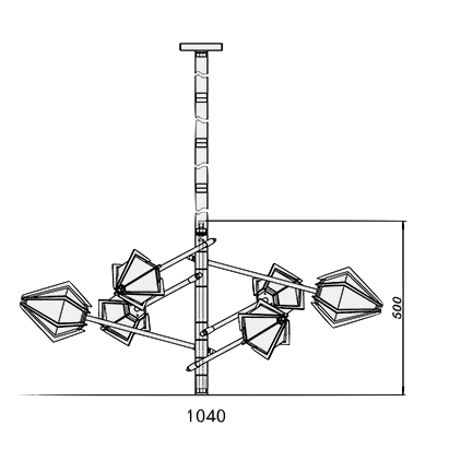 Люстра HARLOW Spoke Chandelier Gabriel Scott Люстра HARLOW Spoke Chandelier Gabriel Scott в Челябинске