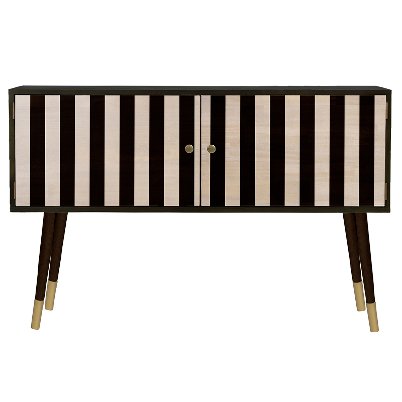 Комод длинный с 2-мя дверцами Rutledge Chest of Drawers Черный Бежевый Золотой Комод длинный с 2-мя дверцами Rutledge Chest of Drawers Черный Бежевый Золотой в Челябинске | Loft Concept