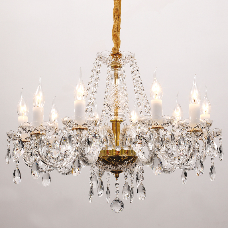 Люстра Megane Chandelier Прозрачный Глянцевое золото Люстра Megane Chandelier Прозрачный Глянцевое золото в Челябинске | Loft Concept