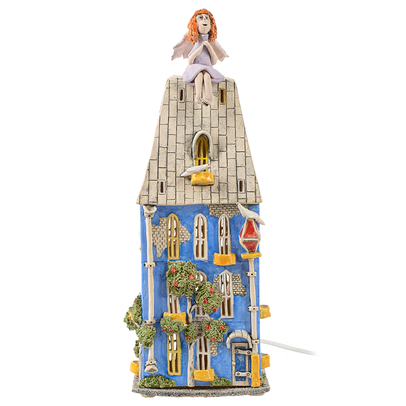 Ночник Домик Angel on The Roof Голубой Мульти Ночник Домик Angel on The Roof Голубой Мульти в Челябинске | Loft Concept