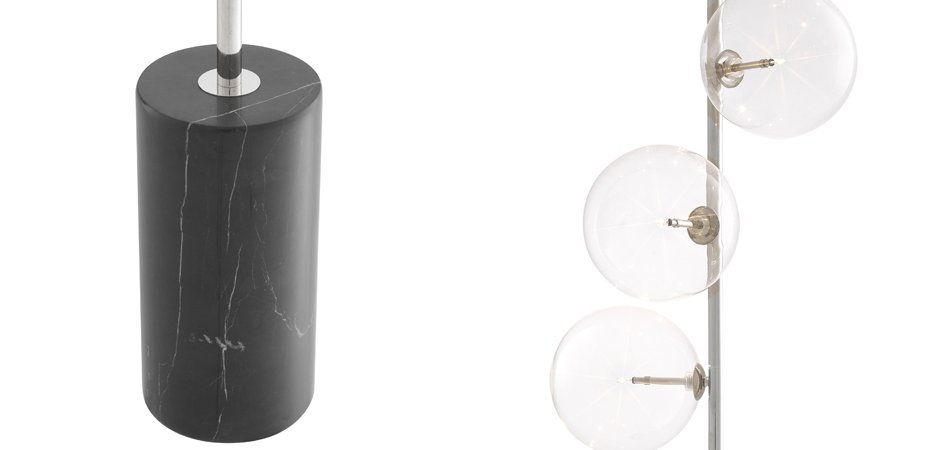 Торшер Eichholtz Floor Lamp Tempo Nickel Торшер Eichholtz Floor Lamp Tempo Nickel - Loft-Concept в Челябинске