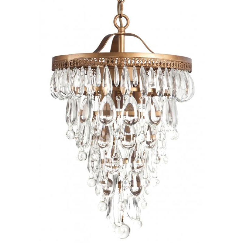 Люстра Clarissa Glass Drop Pendant 30 Бронза Люстра Clarissa Glass Drop Pendant 30 Бронза в Челябинске | Loft Concept