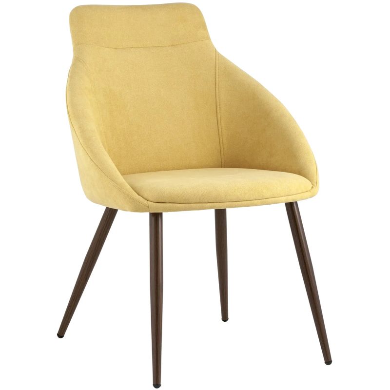Стул Queenie Chair Желтый Цвет Желтый Коричневый Стул Queenie Chair Желтый Цвет Желтый Коричневый в Челябинске | Loft Concept