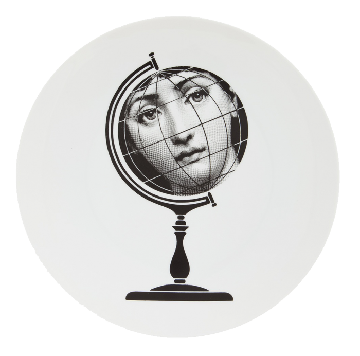 Декоративная тарелка Fornasetti 119 Черный Декоративная тарелка Fornasetti 119 Черный в Челябинске | Loft Concept
