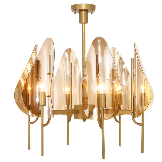 Люстра Chandelier Max Ingrand Fontana Arte Amber glass Золотой Янтарь (Amber) в Челябинске | Loft Concept 