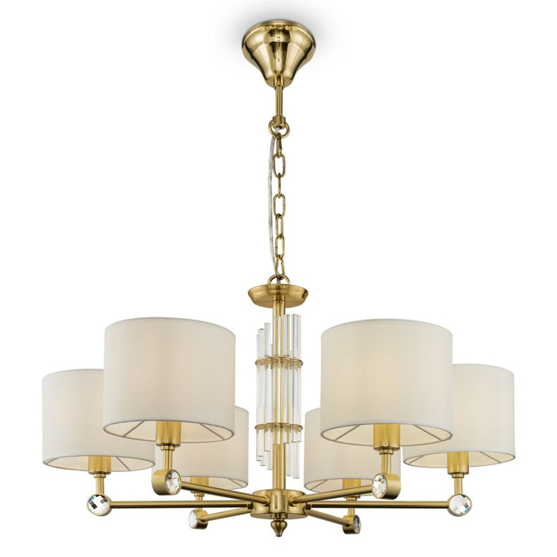 Люстра Aldrich light Chandelier Латунь Белый Люстра Aldrich light Chandelier Латунь Белый в Челябинске | Loft Concept