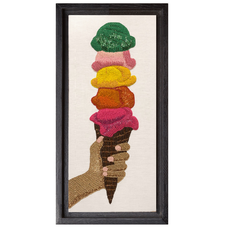 Панно Jonathan Adler ICE CREAM BEADED WALL ART Мульти в Челябинске | Loft Concept 