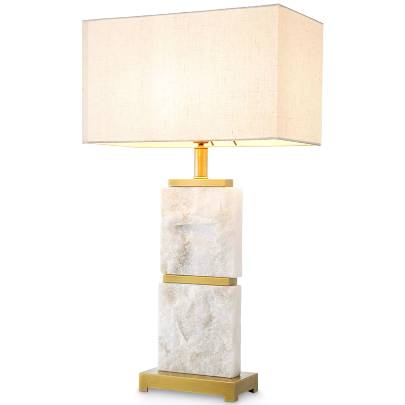 Настольная лампа Eichholtz Table Lamp Newton L Marble Кремовый Латунь Белый Мрамор Bianco Настольная лампа Eichholtz Table Lamp Newton L Marble Кремовый Латунь Белый Мрамор Bianco в Челябинске | Loft Concept