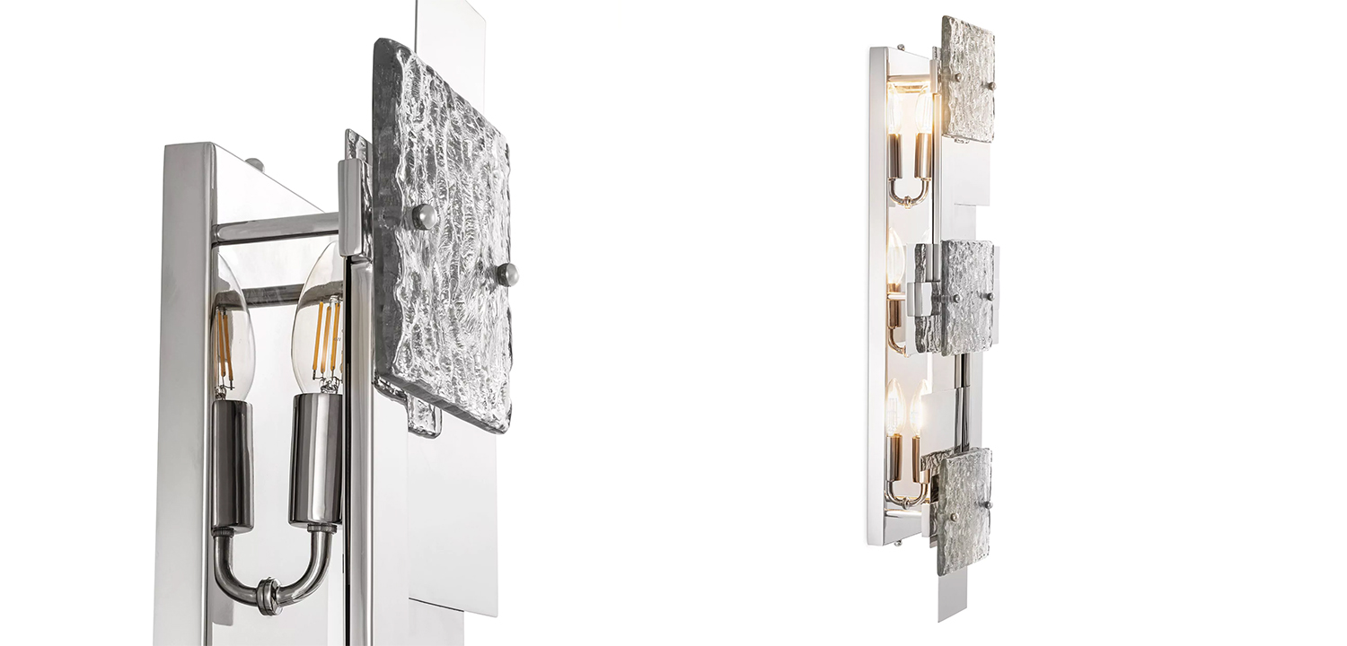 Бра Eichholtz Wall Lamp Langham Nickel - фото №1