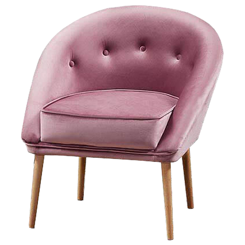 Кресло Gwyn Chair pink Розовый Древесина Кресло Gwyn Chair pink Розовый Древесина в Челябинске | Loft Concept