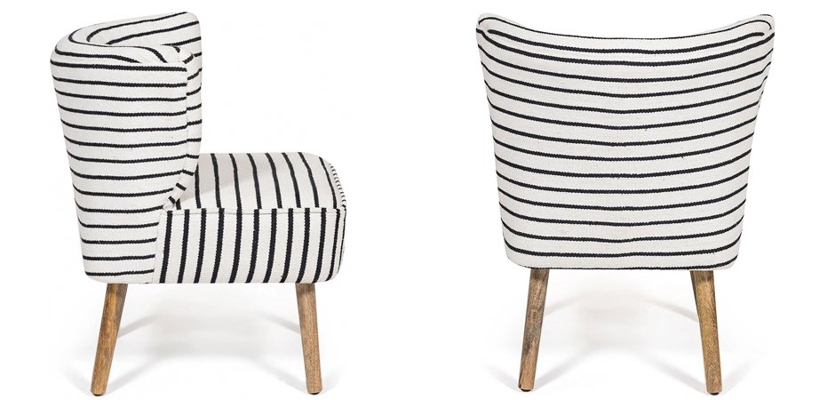 Кресло Black and White Stripes Кресло Black and White Stripes - Loft-Concept в Челябинске