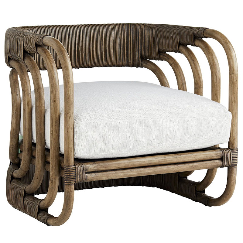 Кресло HAMZA CHAIR Коричневый Молочный в Челябинске | Loft Concept 