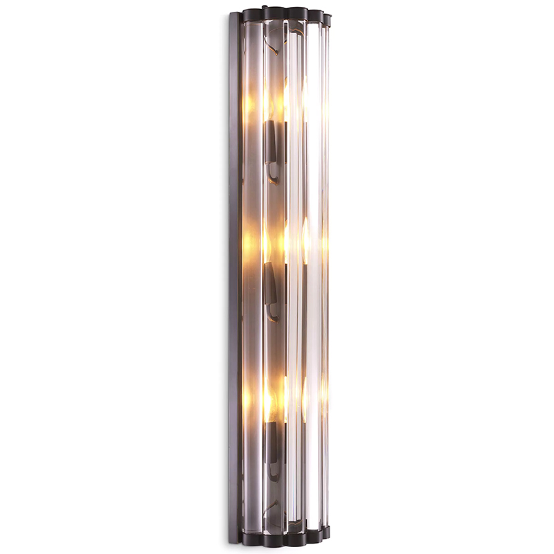 Бра Eichholtz Wall Lamp Amalfi L Bronze Темная бронза Прозрачное Стекло Бра Eichholtz Wall Lamp Amalfi L Bronze Темная бронза Прозрачное Стекло в Челябинске | Loft Concept