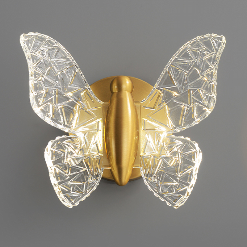 Бра Butterfly Wall Lamp Н Латунь Прозрачный Бра Butterfly Wall Lamp Н Латунь Прозрачный в Челябинске | Loft Concept