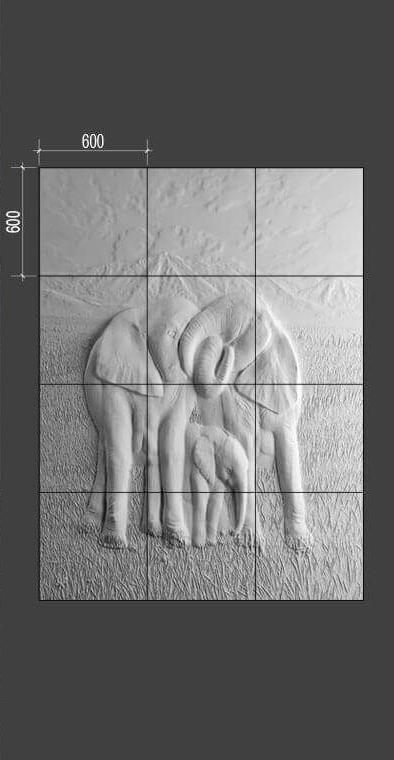 Барельеф ELEPHANTS Барельеф ELEPHANTS в Челябинске