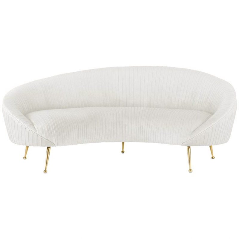 Диван Pebernat Lounge Sofa white Золотой Белый Диван Pebernat Lounge Sofa white Золотой Белый в Челябинске | Loft Concept