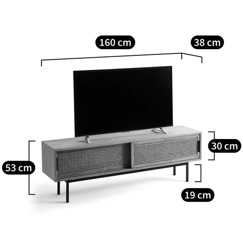 ТВ-тумба с плетеным декором Tate Wicker TV Stand ТВ-тумба с плетеным декором Tate Wicker TV Stand в Челябинске